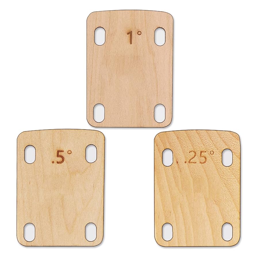 Amazon.com: 3pcs Guitar Neck Shims, Solid Maple Wood Guitar
